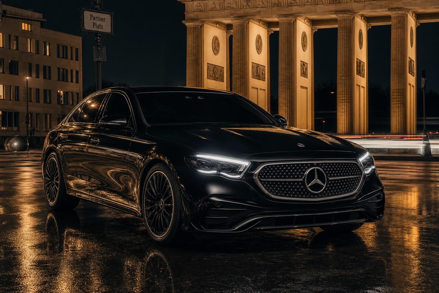Mercedes-Benz E-Class W214 chauffeur car in Berlin