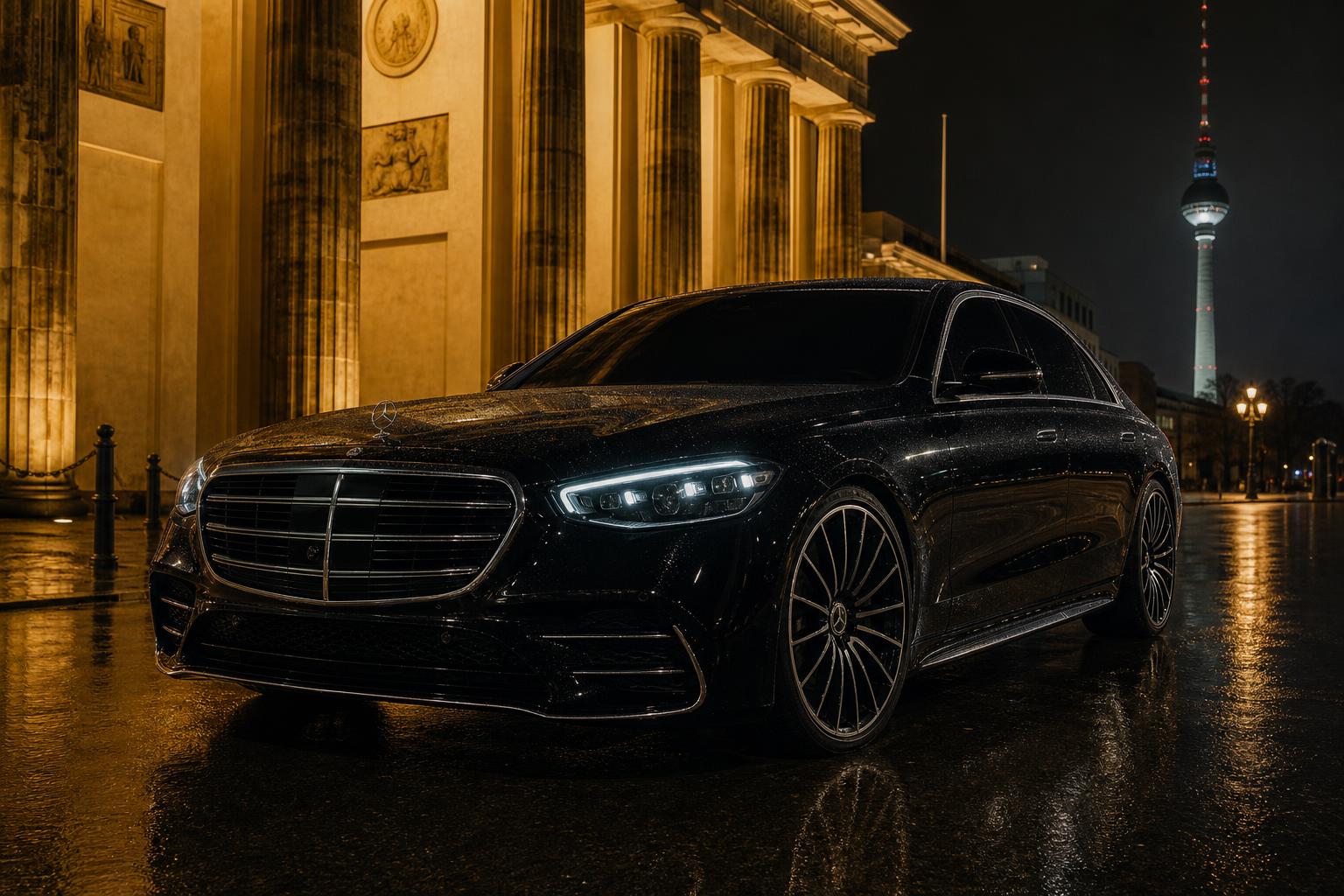 Mercedes-Benz S-Class W223 chauffeur car in Berlin